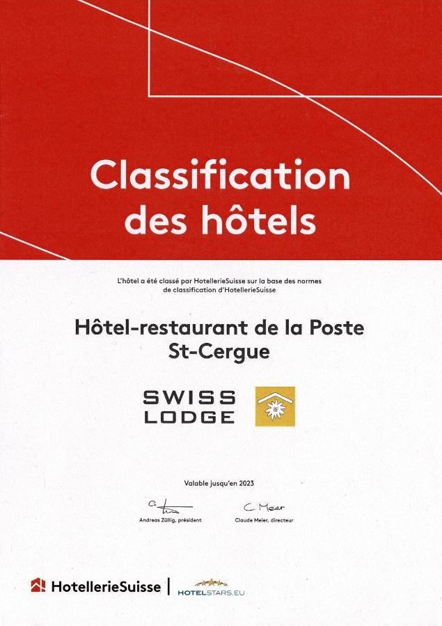 Hotel Restaurant La Poste Saint-Cergue Exterior foto